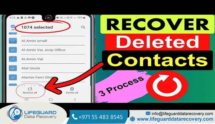 How to Recover Deleted Contacts and Photos from Mobile in Dubai?