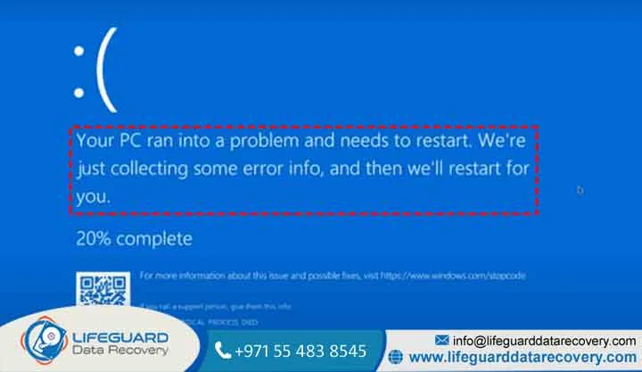 Recover Corrupted Files After Blue Screen Error in UAE