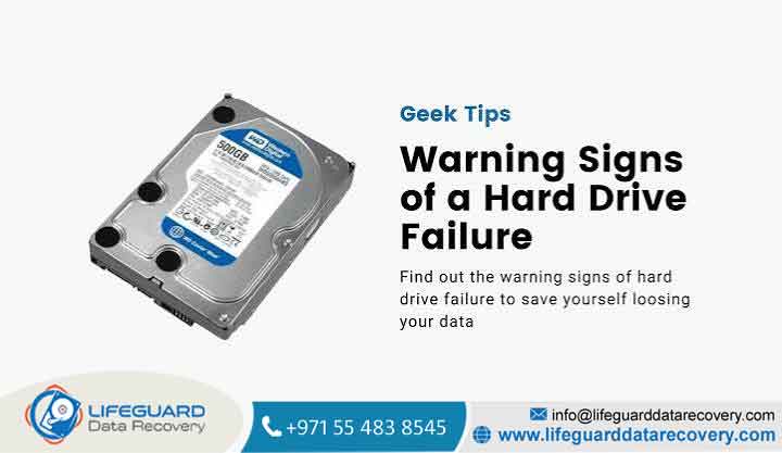 hard disk failure symptoms
