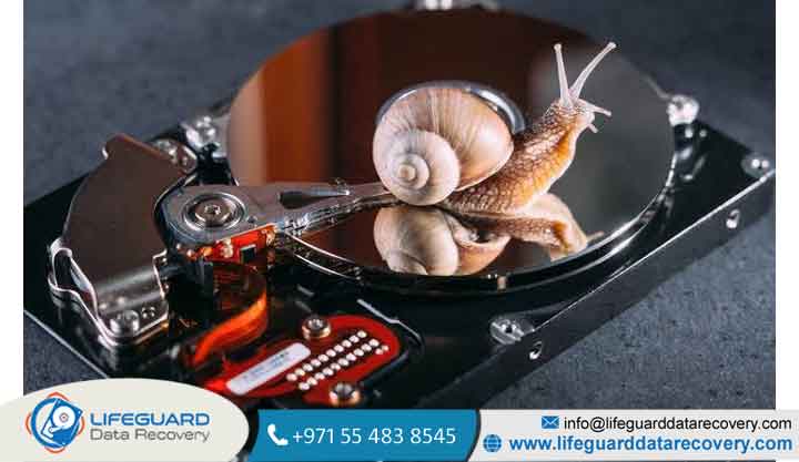 Why does a hard drive become extremely slow